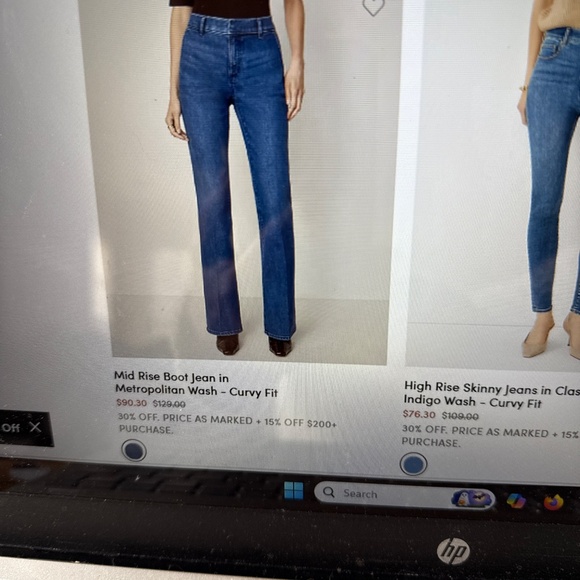 Ann Taylor Factory Jeans curvy - Picture 3 of 3